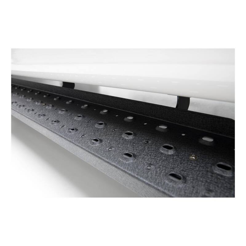 Aries RidgeStep 6-1/2" x 96", 36" Black Steel Running Boards (No Brackets) - C3696