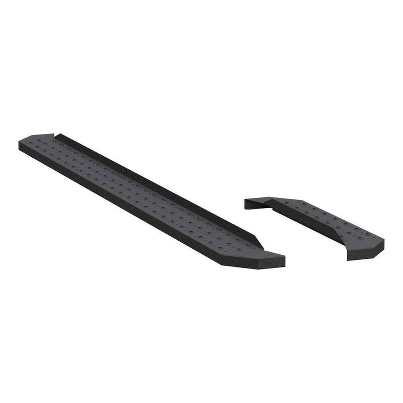 Aries RidgeStep 6-1/2" x 96", 36" Black Steel Running Boards (No Brackets) - C3696