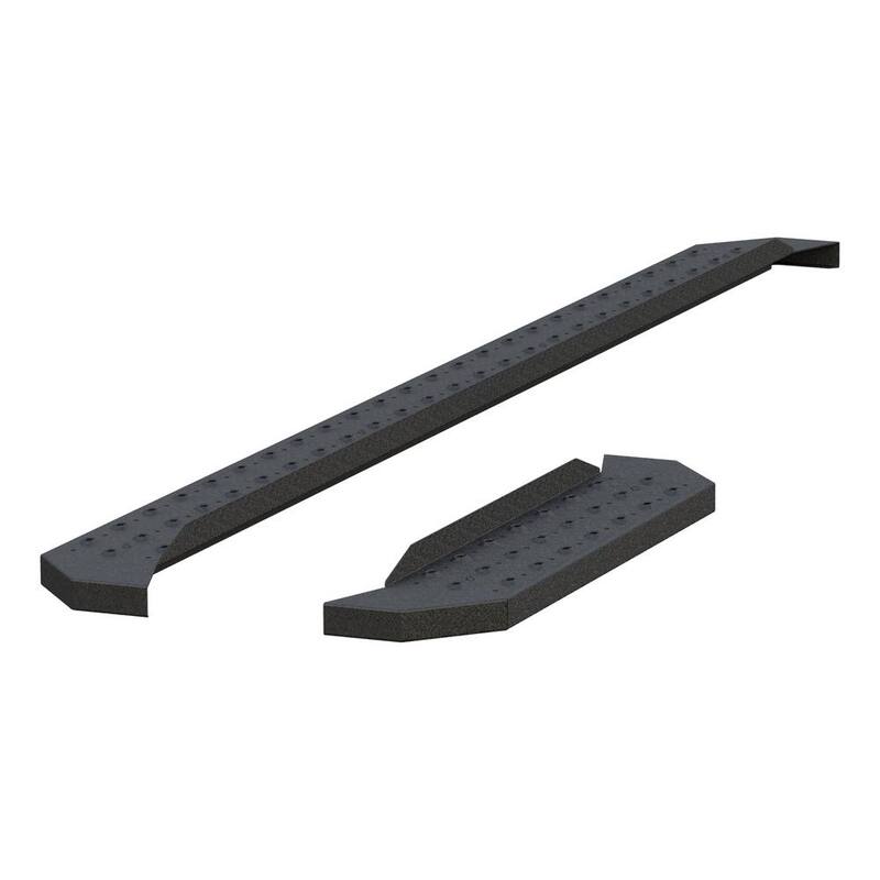 Aries RidgeStep 6-1/2" x 96", 36" Black Steel Running Boards (No Brackets) - C3696