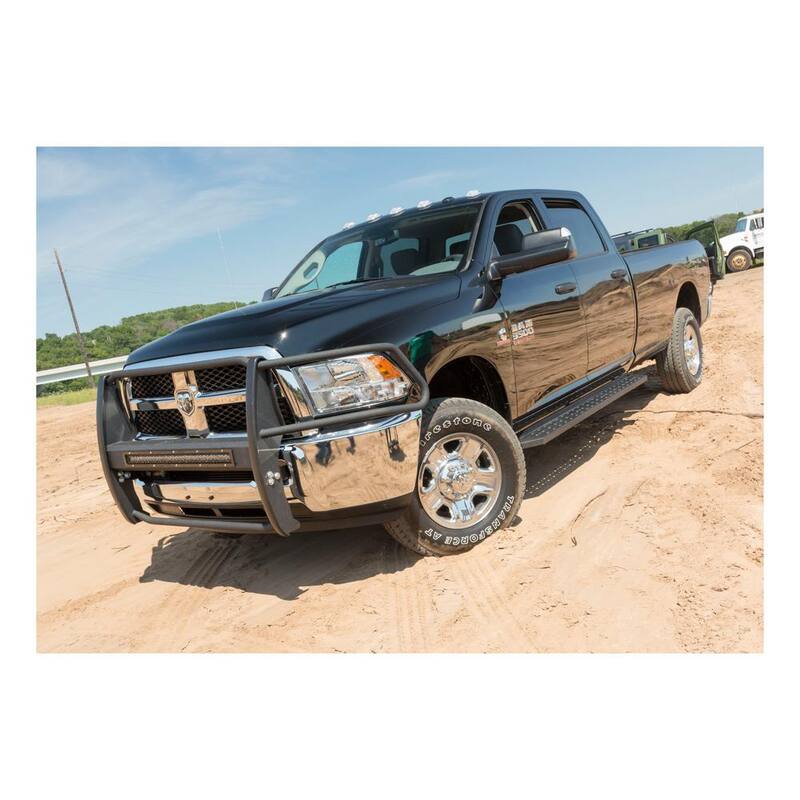 Aries RidgeStep Black Steel 6-1/2 x 85-Inch Truck Running Boards, Select Ram 1500, 2500, 3500 - 2055515