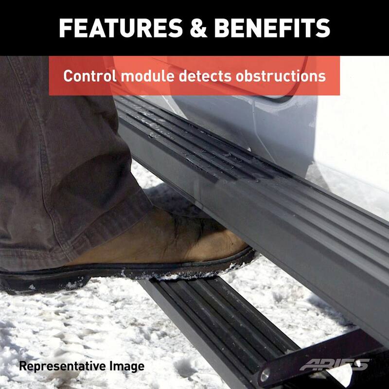 Aries ActionTrac 79-Inch Retractable Powered Running Boards, Select Jeep Gladiator - 3047975