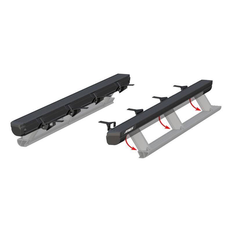 Aries ActionTrac 79-Inch Retractable Powered Running Boards, Select Jeep Gladiator - 3047975