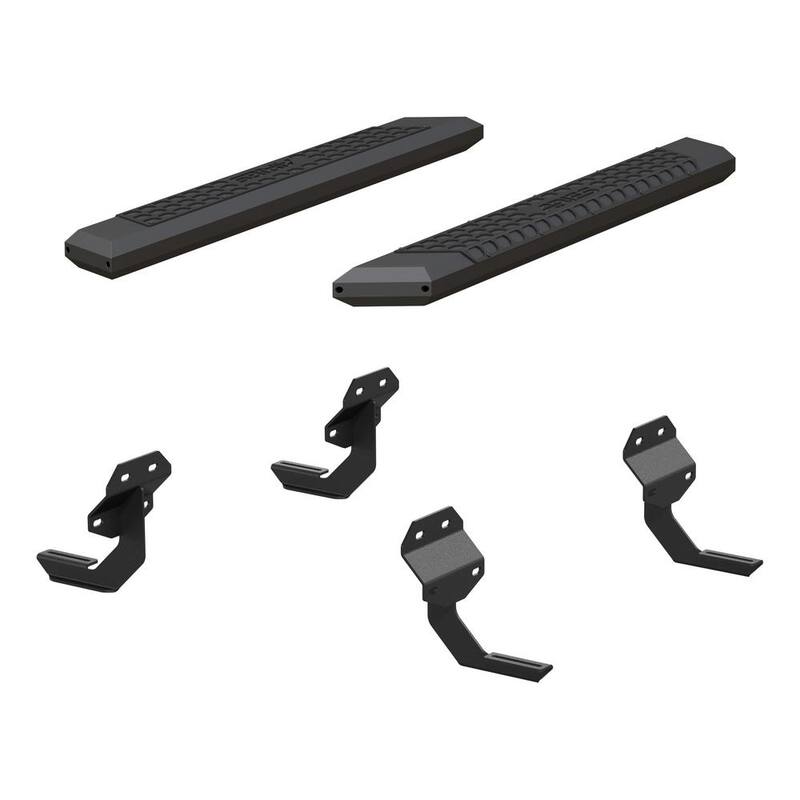 Aries AdvantEDGE Black Aluminum 53-Inch Truck Running Boards, Select Ford F-150, F-250, F-350 Super Duty - 2556011