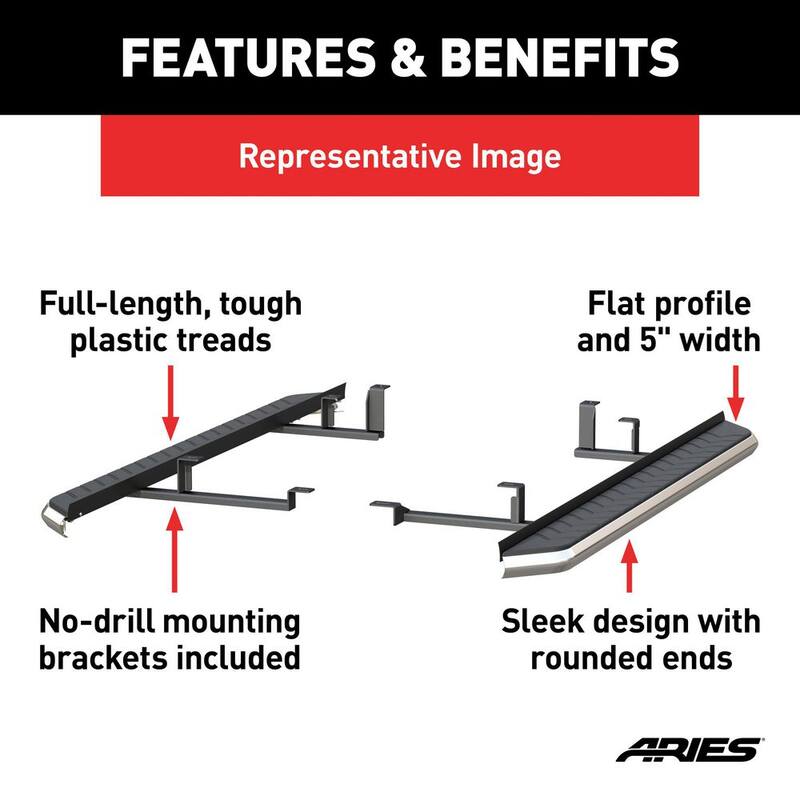 Aries AeroTread 5 x 67-Inch Polished Stainless SUV Running Boards, Select Kia Sorento - 2051028