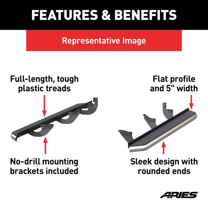 Aries AeroTread 5 x 70-Inch Polished Stainless SUV Running Boards, Select Toyota 4Runner - 2051025