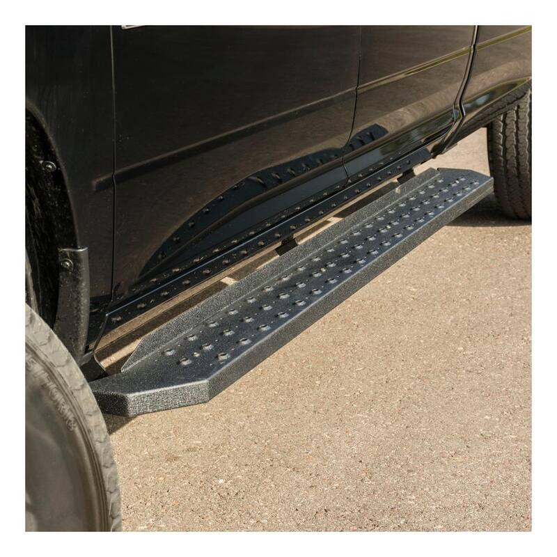 Aries RidgeStep 6-1/2" x 91" Black Steel Running Boards (No Brackets) - C2891