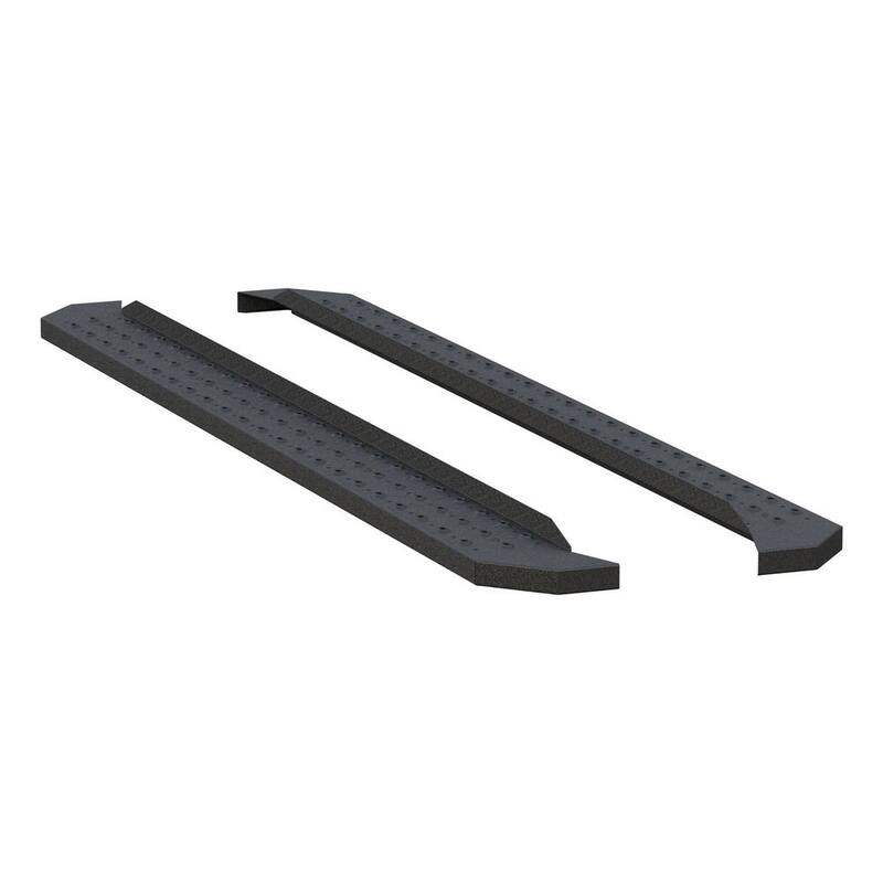 Aries RidgeStep 6-1/2" x 91" Black Steel Running Boards (No Brackets) - C2891