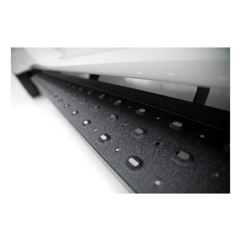 Aries RidgeStep 6-1/2" x 91" Black Steel Running Boards (No Brackets) - C2891
