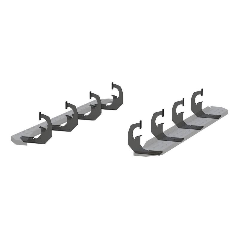 Aries RidgeStep Black Steel 6-1/2 x 75-Inch Truck Running Boards, Select Chevrolet Silverado, Tahoe, GMC Sierra, Yukon - 2055511