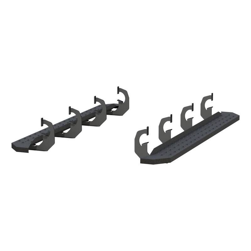 Aries RidgeStep Black Steel 6-1/2 x 75-Inch Truck Running Boards, Select Chevrolet Silverado, Tahoe, GMC Sierra, Yukon - 2055511