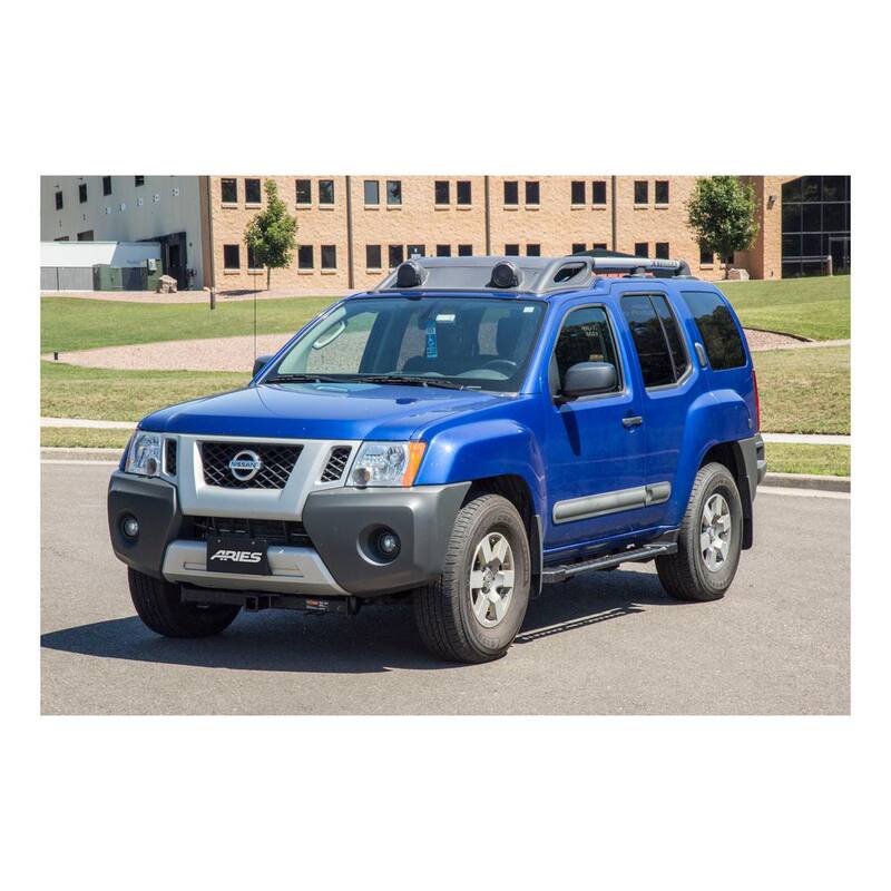 Aries Black Steel Rocker Step Guard Running Boards, Select Nissan Xterra - 2074142