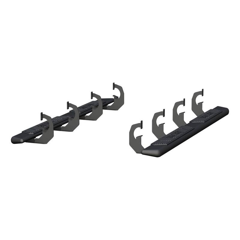 Aries AscentStep Black Steel 5-1/2 x 75-Inch Truck Running Boards, Select Chevrolet Silverado, Tahoe, GMC Sierra, Yukon - 2558002