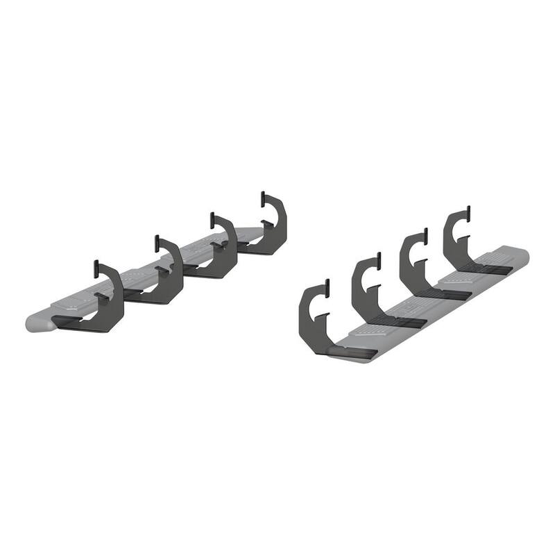 Aries AscentStep Black Steel 5-1/2 x 75-Inch Truck Running Boards, Select Chevrolet Silverado, Tahoe, GMC Sierra, Yukon - 2558002