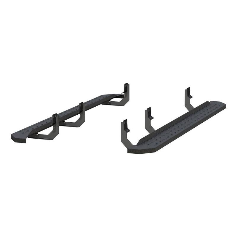 Aries RidgeStep Black Steel 6-1/2 x 85-Inch Truck Running Boards, Select Nissan Titan, XD - 2055542