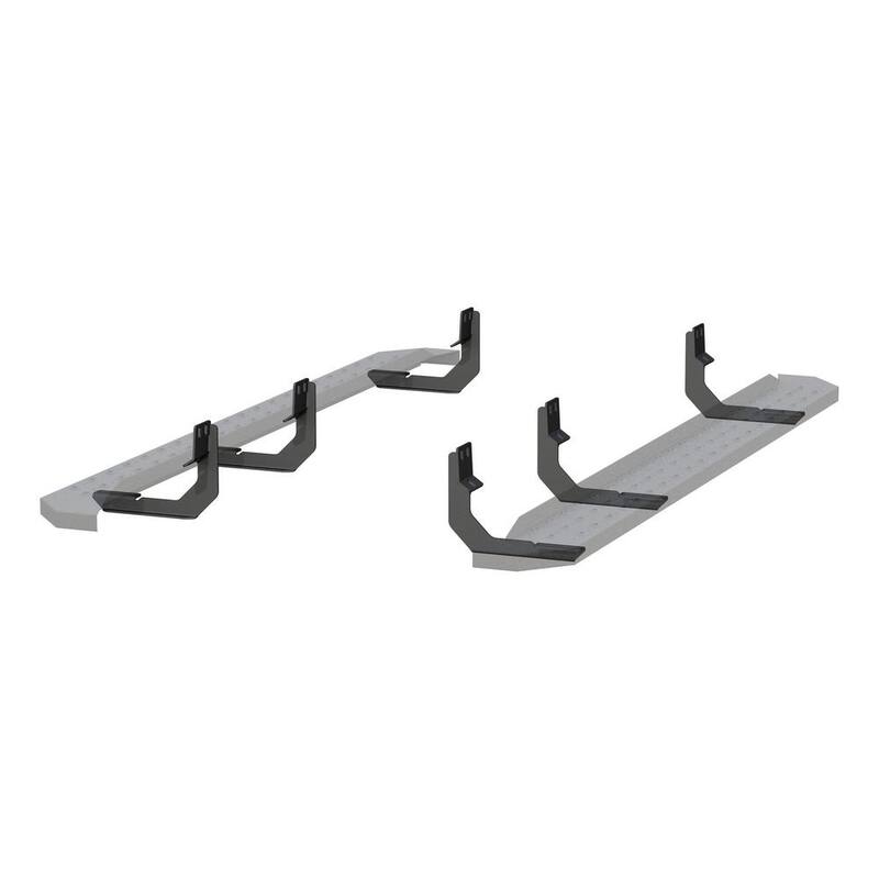 Aries RidgeStep Black Steel 6-1/2 x 85-Inch Truck Running Boards, Select Nissan Titan, XD - 2055542