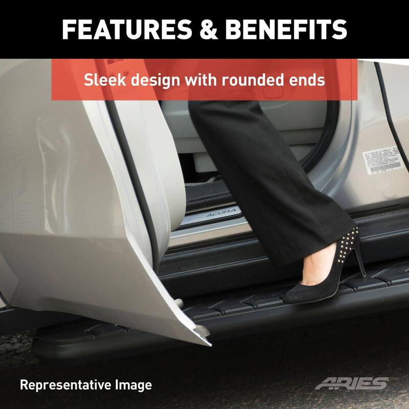 Aries AeroTread 5 x 67-Inch Black Stainless SUV Running Boards, Select Honda Pilot - 2061006