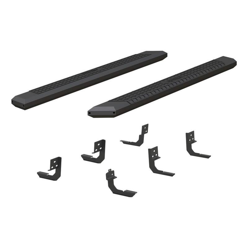 Aries AdvantEDGE Black Aluminum 75-Inch Truck Running Boards, Select Dodge, Ram 1500, 2500, 3500 - 2556005