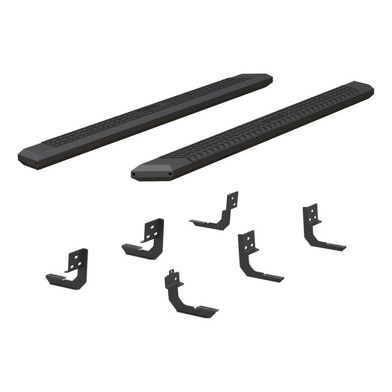 Aries AdvantEDGE Black Aluminum 85-Inch Truck Running Boards, Select Dodge, Ram 1500, 2500, 3500 - 2556006