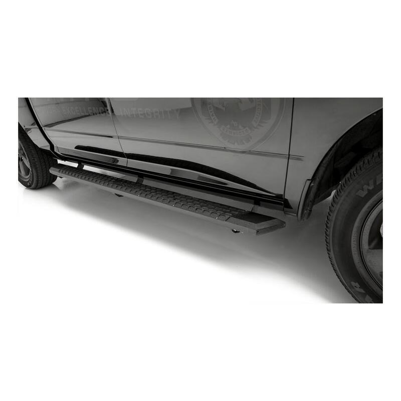 Aries AdvantEDGE Black Aluminum 85-Inch Truck Running Boards, Select Dodge, Ram 1500, 2500, 3500 - 2556006