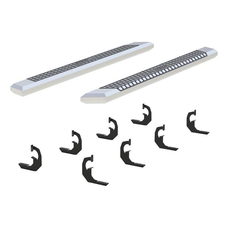 Aries AdvantEDGE Chrome Aluminum 75-Inch Truck Running Boards, Select Chevrolet Silverado, Tahoe, GMC Sierra, Yukon - 2555002