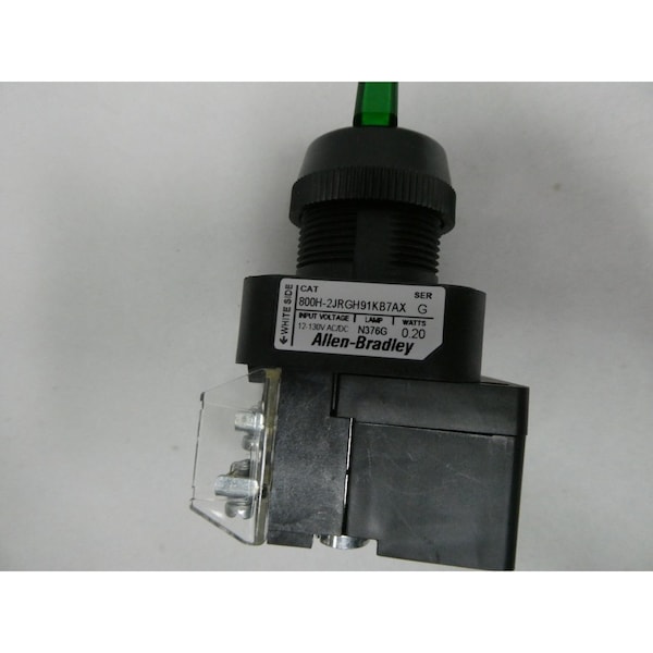 Interruptor selector iluminado de 3 posiciones Allen Bradley 12-130V-Ac 12-130V-Dc - 800H-2JRGH91KB7AX