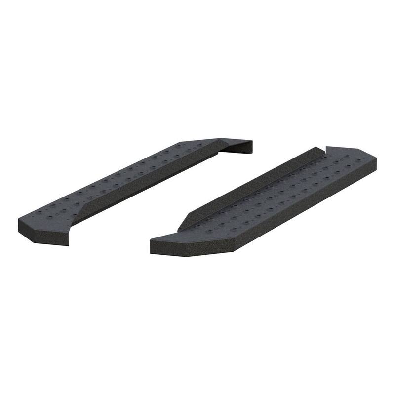 Aries RidgeStep 6-1/2" x 53" Black Steel Running Boards (No Brackets) - C2853