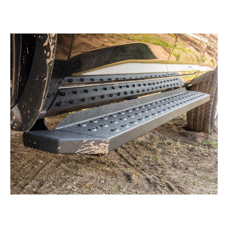 Aries RidgeStep 6-1/2" x 53" Black Steel Running Boards (No Brackets) - C2853