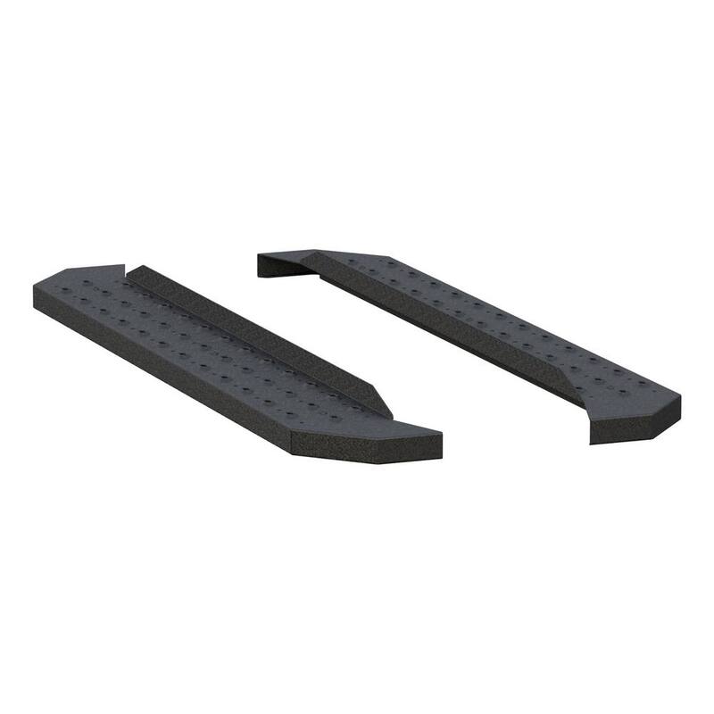 Aries RidgeStep 6-1/2" x 53" Black Steel Running Boards (No Brackets) - C2853