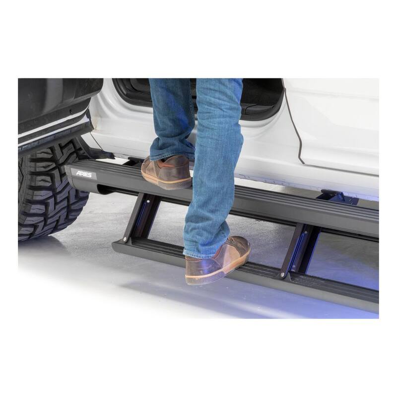 Aries ActionTrac 79-Inch Retractable Powered Running Boards, Select Toyota 4Runner - 3047954