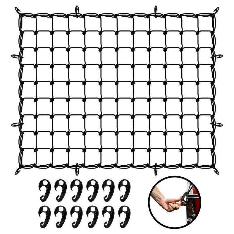Mockins 50 in. x 36 in. Heavy-Duty Bungee Net, Stretches to 100 in. x 75 in. - MA-93