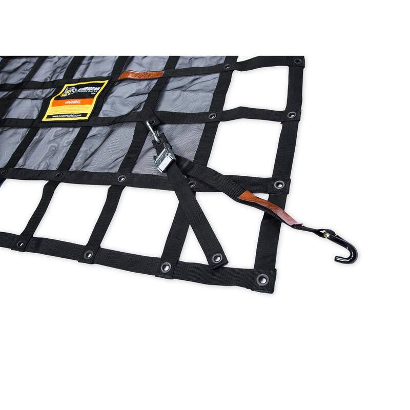 GLADIATOR Cargo Nets 10.5 ft. x 14.5 ft. Extra Large Plus Gladiator Heavy-Duty Adjustable Cargo Net Hardware Included - XTN-100