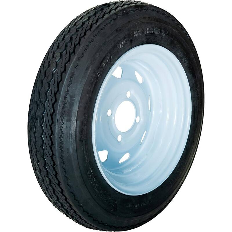 Hi-Run 4 Hole 60 PSI 4.8 in. x 12 in. 4-Ply Tire and Wheel Assembly - ASB1051