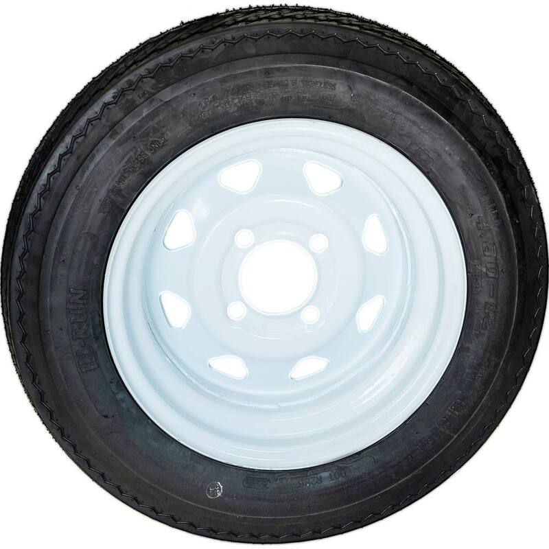 Hi-Run 4 Hole 60 PSI 4.8 in. x 12 in. 4-Ply Tire and Wheel Assembly - ASB1051