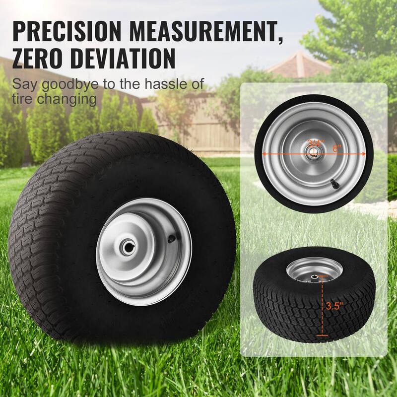 VEVOR Lawn Mower Tires with Rim 20 x 8-8 in. Tubeless Tractor Tires 2-Pack Tire and Wheel Assembly S-Turf Pneumatic Tires - GCJLZPZLG20XAKNACV0-0812