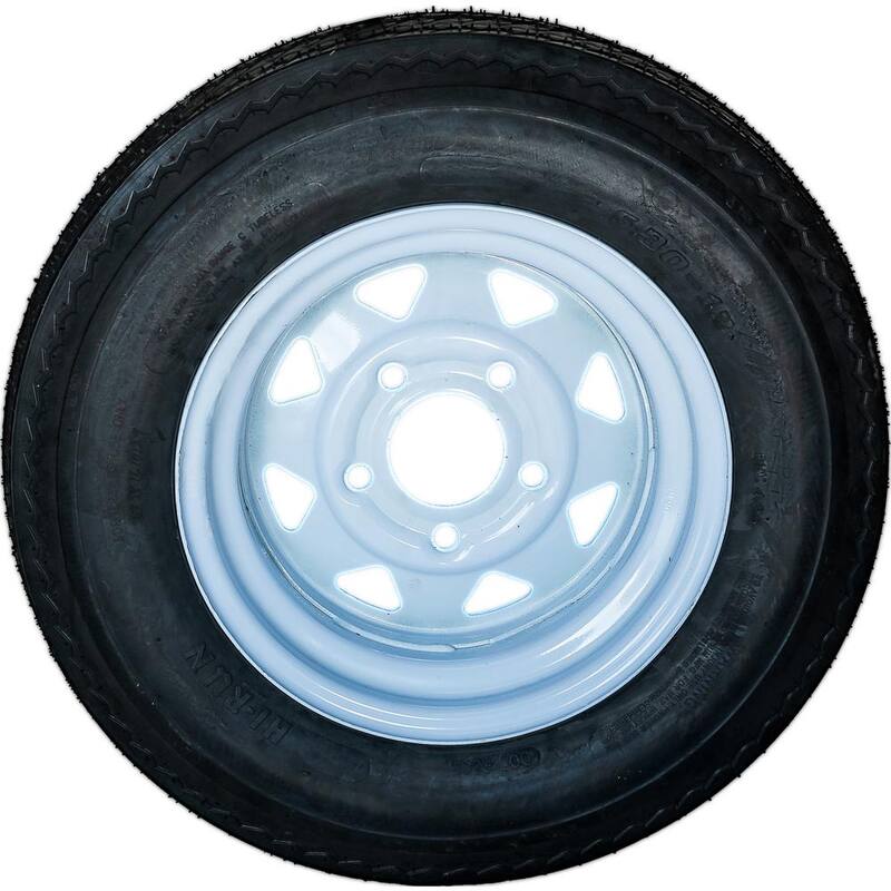 Hi-Run 5 Hole LRC 50 PSI 5.3 in. x 12 in. 6-Ply Tire and Wheel Assembly - ASB1047