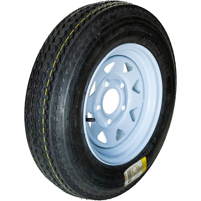 Hi-Run 5 Hole LRC 50 PSI 5.3 in. x 12 in. 6-Ply Tire and Wheel Assembly - ASB1047