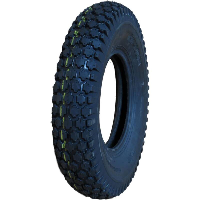 Hi-Run 4.80 in./4.00 in.-8 2PR Stud Wheel Barrow Tire - WD1300