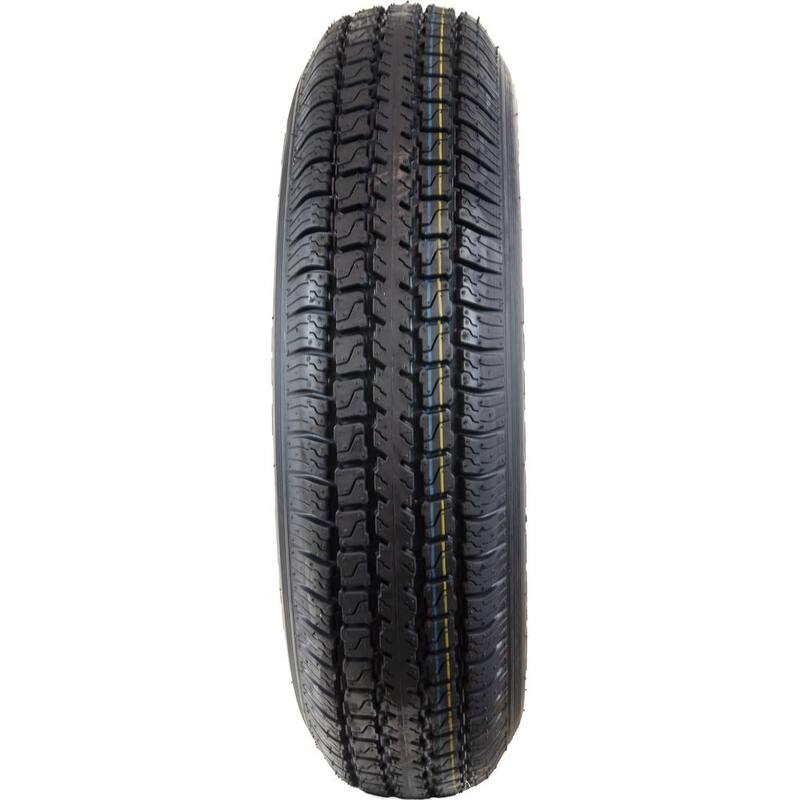 Hi-Run Bias Trailer Tire Assembly, ST175/80D13 6PR ON 13X4.5 5LUG Black Modular Wheel - ASB1209