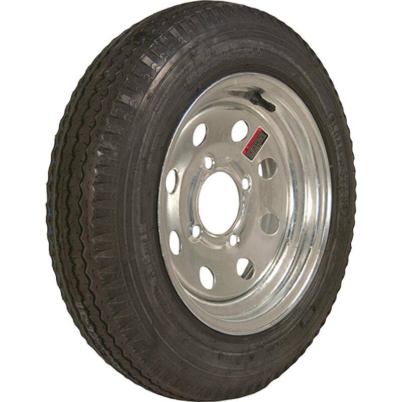 LOADSTAR 480-12 K353 BIAS 780 lb. Load Capacity Galvanized 12 in. Bias Tire and Wheel Assembly - 30552