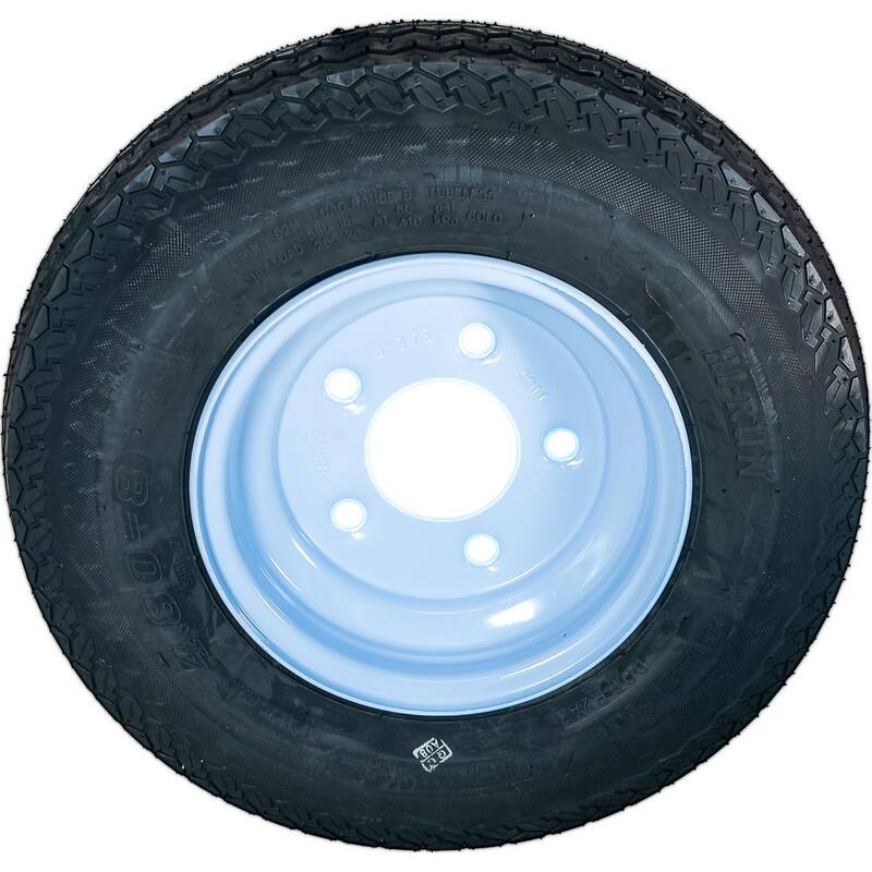 Hi-Run 4.80 - 8 4PR LRB 5 Lug On 8 x 3.75 5 - 4.5 White Wheel - ASB1046