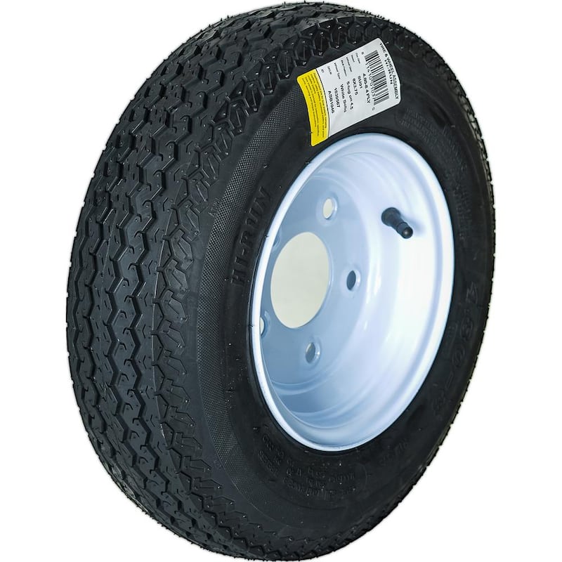 Hi-Run 4.80 - 8 4PR LRB 5 Lug On 8 x 3.75 5 - 4.5 White Wheel - ASB1046