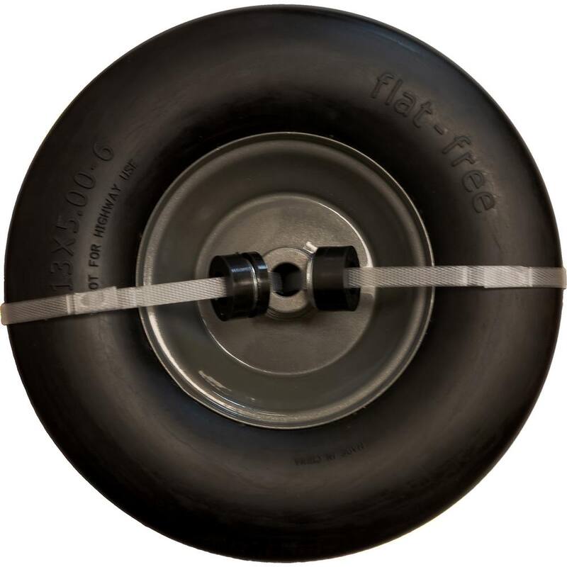 Hi-Run 13 x 5.00-6 Flat-Free PU Assembly with Bushing (3/4 in.) Kits - FF1004