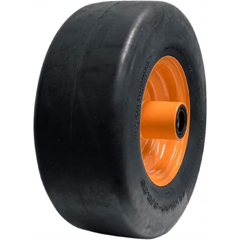 Hi-Run Semi-pneumatic Flat Free Tire Assembly, 13X5.00-6/3.25,3/4 in. - AWD1003