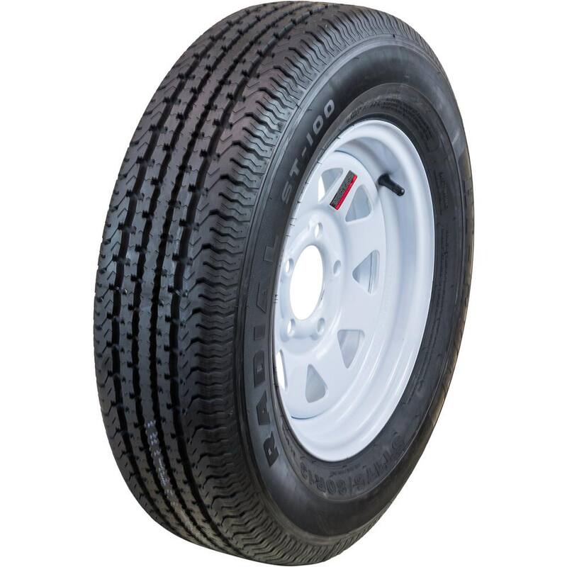Hi-Run Radial Trailer Tire Assembly, ST175/80R13,5-Hole, LRC 6PR - ASR1200