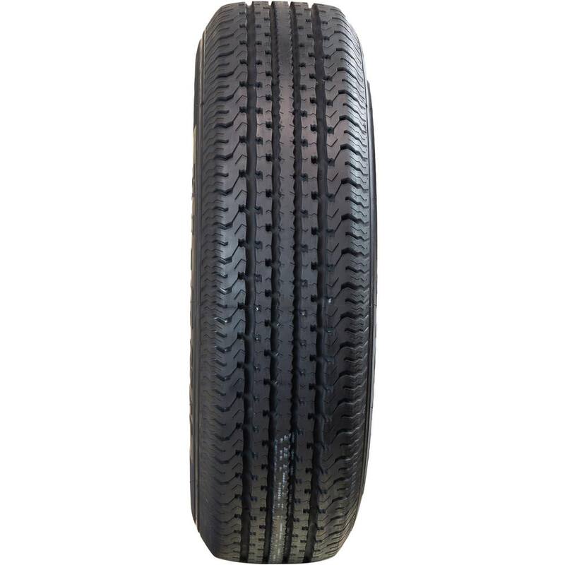 Hi-Run Radial Trailer Tire Assembly, ST205/75R14,5-Hole, LRD 8PR - ASR1203