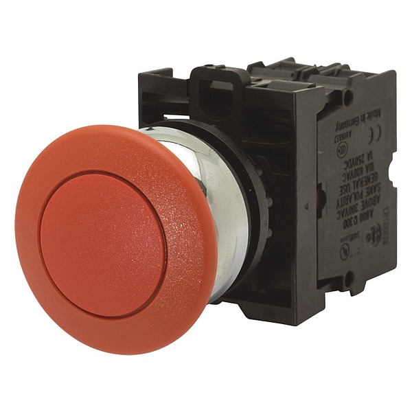 Eaton Ill Interruptor selector de palanca de 3 posiciones con función momentánea en estilo silencioso - M22-DRP-R-K01
