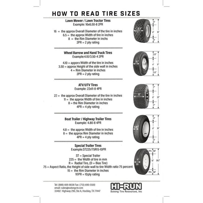 Hi-Run 13 in. Pneumatic with Universal Bearing Kit and Grease Fitting (Stud) - WB1006