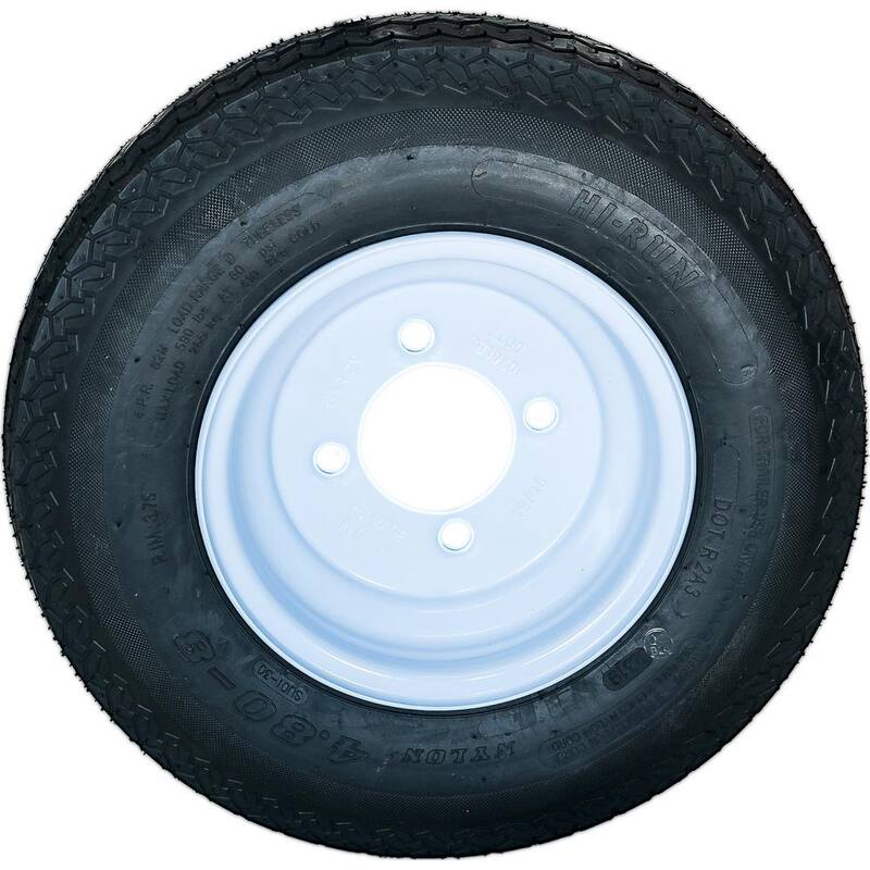 Hi-Run 4 Hole 60 PSI 4.8 in. x 8 in. 4-Ply Tire and Wheel Assembly - ASB1050