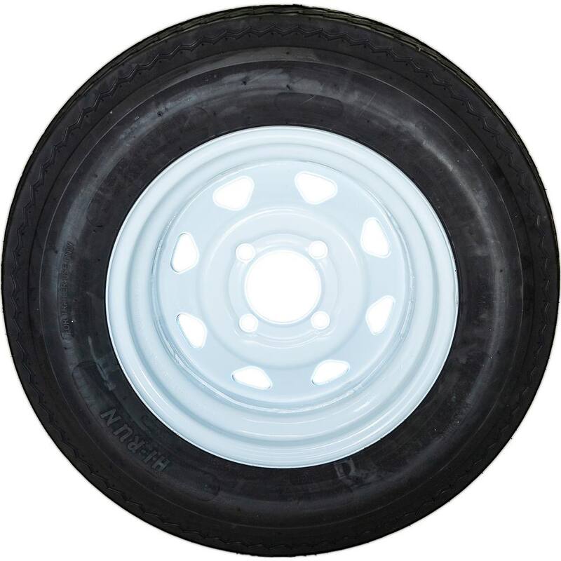 Hi-Run 4 Hole LRC 80 PSI 5.3 in. x 12 in. 4-Ply Tire and Wheel Assembly - ASB1064