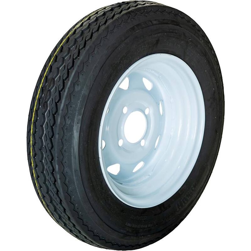 Hi-Run 4 Hole LRC 80 PSI 5.3 in. x 12 in. 4-Ply Tire and Wheel Assembly - ASB1064